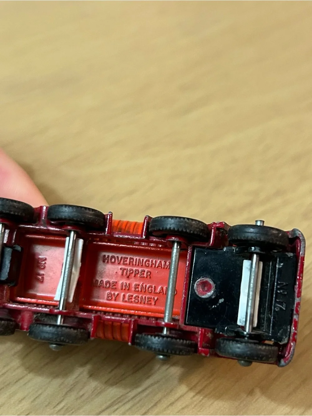 Hoveringham Tipper Matchbox Car